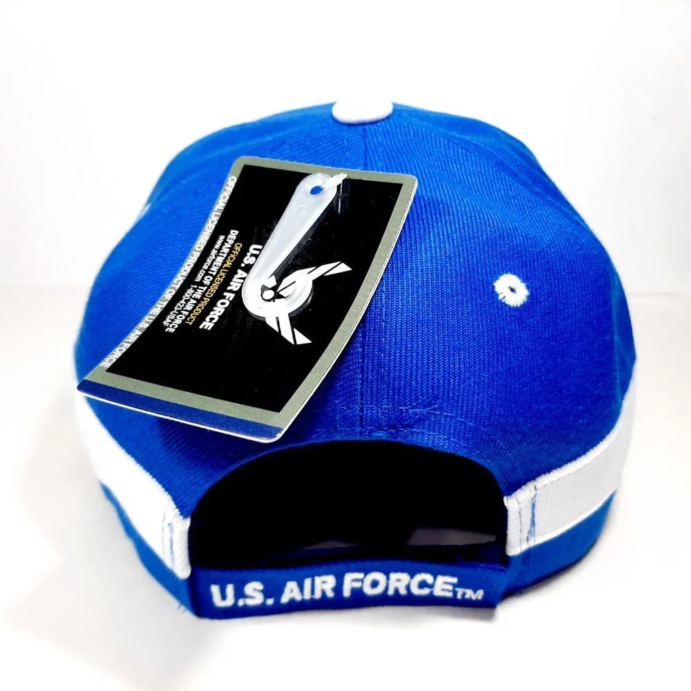 U.S. Air Force Wings Hat Royal Blue Puff Embroider